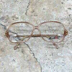 Marchon Florence Eyeglass Frames Demi Pink 135 Gold Insert Vintage